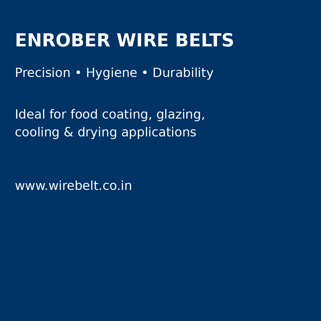 You are currently viewing High-Quality Enrober Wire Belts for Precision Food Processing