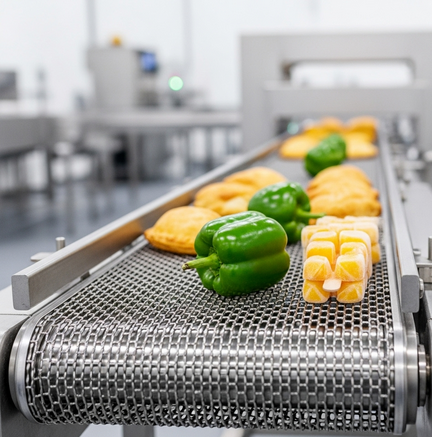 Read more about the article Wire Mesh Conveyor Belts for Food Industry