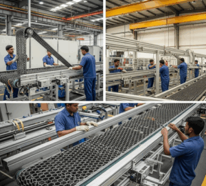Read more about the article Top Honeycomb Belt Manufacturer in India – Flat Wire Conveyor Solutions for Every Industry